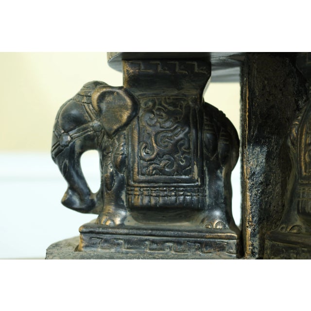 Traditional Cambridge Lamps Large Elephant Base Table Lamp For Sale - Image 3 of 9