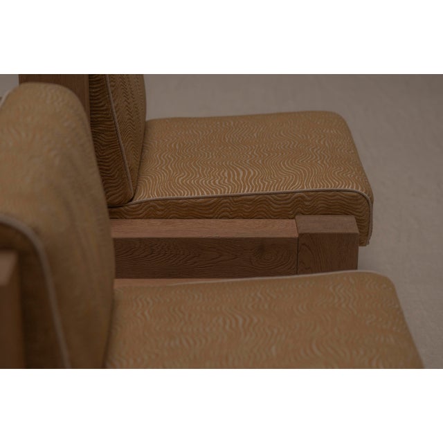 Brutalist Oak Easy Chairs, 1970s, Set of 2 For Sale - Image 15 of 16