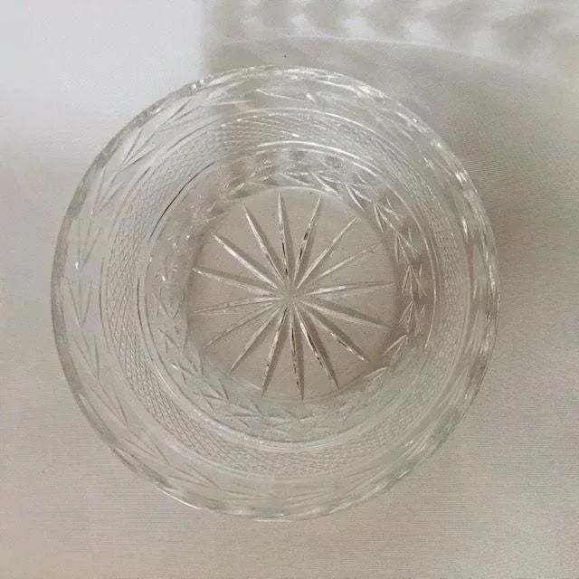 Traditional Vintage Cut Crystal Large Center Bowl For Sale - Image 3 of 4