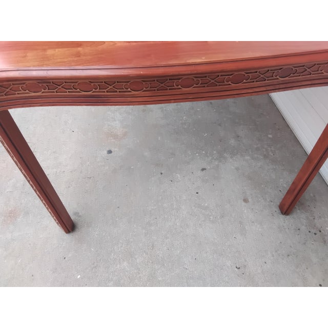 Harden Furniture 1990s Harden Fretwork Dining Table For Sale - Image 4 of 16