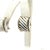 Traditional 1990s Pair of David Yurman Cigar Earrings 14k Gold Silver Estate For Sale - Image 3 of 9