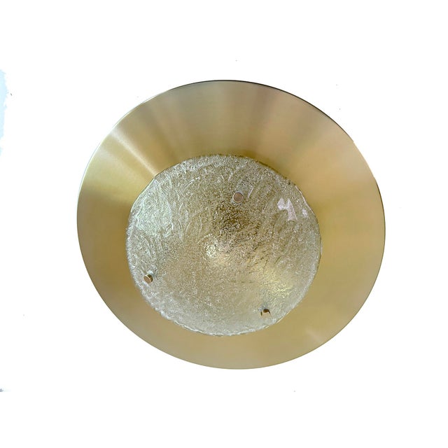 Gold Large Space Age Murano Glass Light from Honsel, 1960s For Sale - Image 8 of 18
