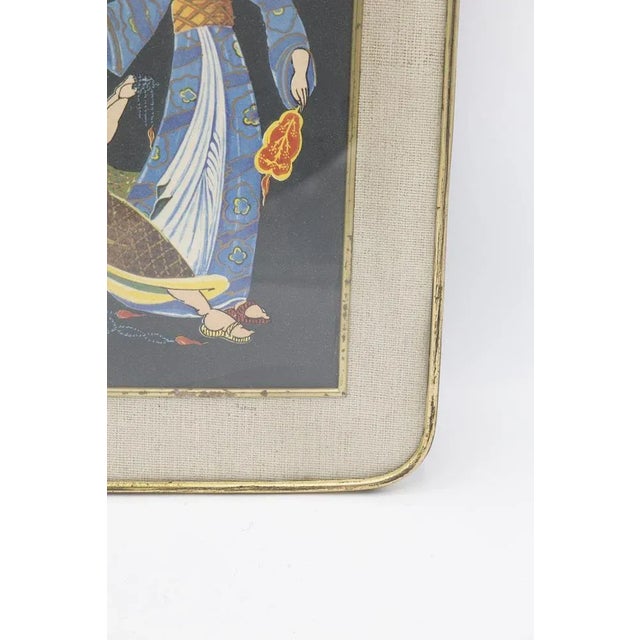 Framed Japanese Print Depicting Wedding, Early 1900s For Sale - Image 6 of 8