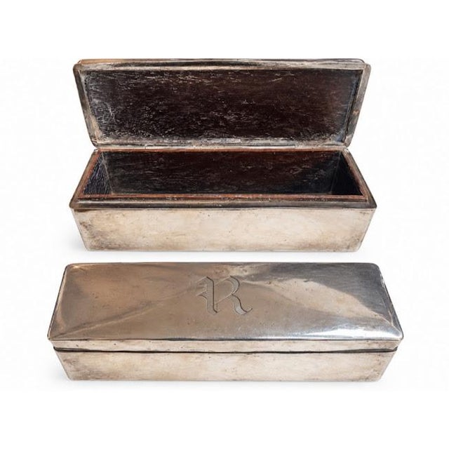 Traditional Edwardian 12 Pc Sterling Silver Dresser Set For Sale - Image 3 of 12