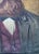 1970s Friedrich Engels Portrait, Antique Oil Painting, Ukrainian Art 180-130 For Sale - Image 6 of 6