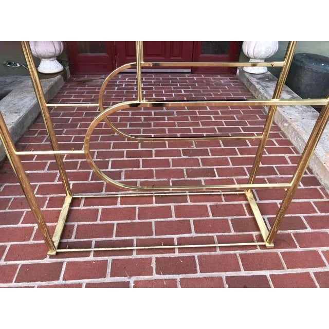 Design Institute of America Brass Etagere For Sale - Image 9 of 11