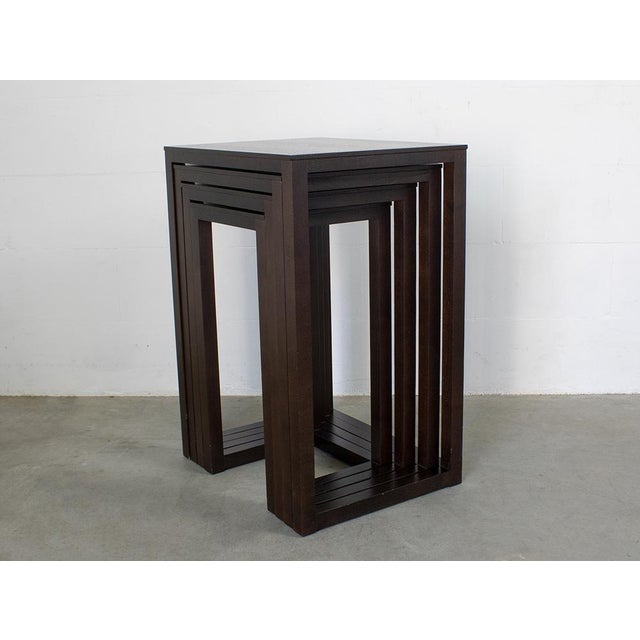 Tables by J. Hoffmann for Wittmann 1980s, Set of 4 For Sale - Image 11 of 14