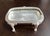 Traditional Vintage Fb Rogers Georgian Style Silver Plate Roller Top Butter Dish W/Glass Insert-Lion Legs-Mono For Sale - Image 3 of 12