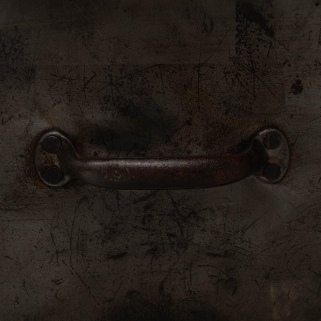 20th Century French Industrial Cast Iron Work Table with Wooden Top For Sale - Image 12 of 18