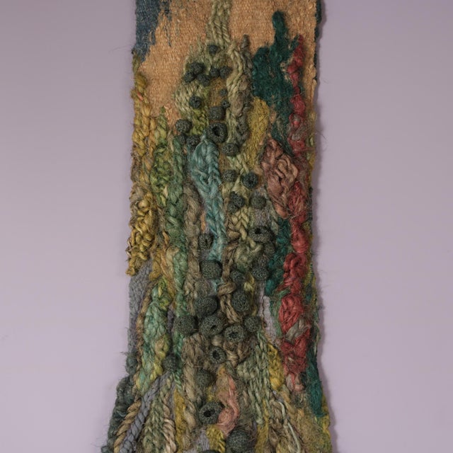 Blue Wall Mounted Tapestry, Netherlands, 1970s For Sale - Image 8 of 12