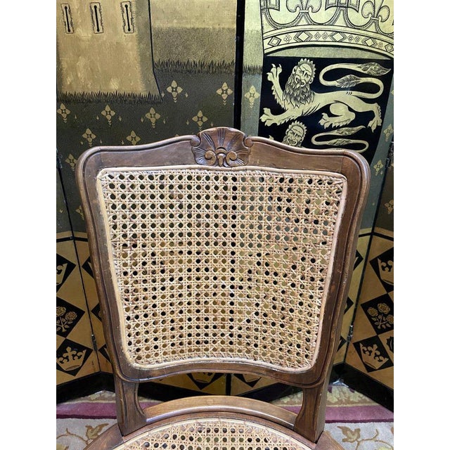 Louis XV Cane Chairs, Set of 6 For Sale - Image 6 of 11