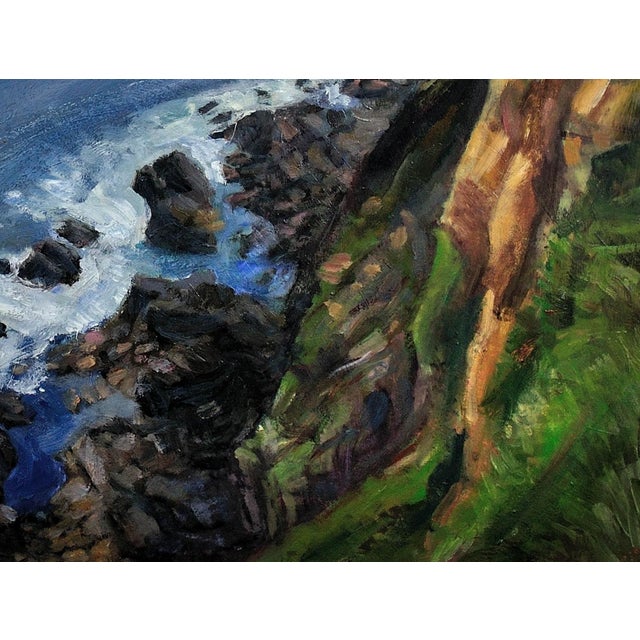 Robert Jones, The North Cliffs of Cornwall, Oil Painting, 1995, Framed For Sale - Image 9 of 18