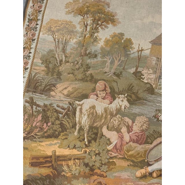 1960s Vintage Aubusson French Jaquar Tapestry, 1960s For Sale - Image 5 of 18