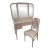 1910s Sligh French Style Vanity 2 Piece Set in White Paint For Sale