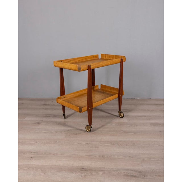 Vintage Wooden Food Cart by Carlo Ratti, 1950s For Sale - Image 6 of 16