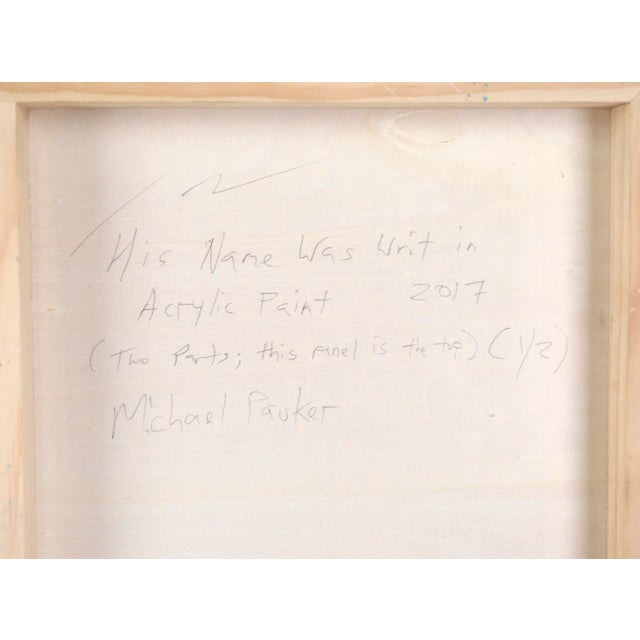 Wood "His Name Was Writ in Acrylic Paint" - Abstract Assemblage by Michael Pauker For Sale - Image 7 of 8