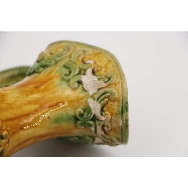 Antique Portuguese Palissy Ware Jug Depicting Fishermen in Boats, Earthenware For Sale - Image 15 of 18