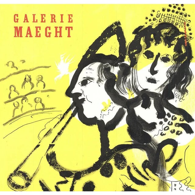 Artist: Marc Chagall Title: Galerie Maeght Year: 1969 Signed: No Medium: Lithograph Paper Size: 27 x 19 inches ( 68.58 x...