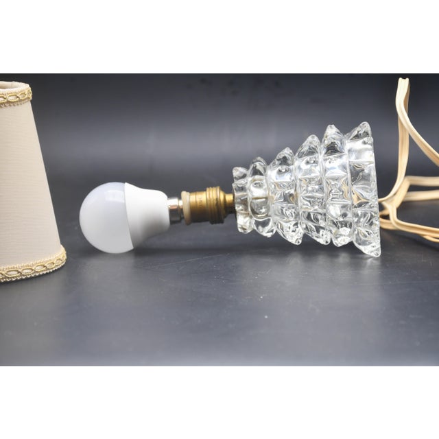 Charming Table Lamp in Rostrato Murano Glass Vase for Barovier & Toso, 1940s For Sale - Image 13 of 13