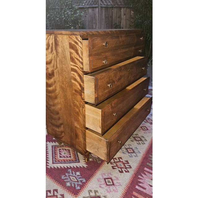 Brown Fully Restored Mid-Century Modern Baumritter "Roommates" 4-Drawer Tall Chest For Sale - Image 8 of 12
