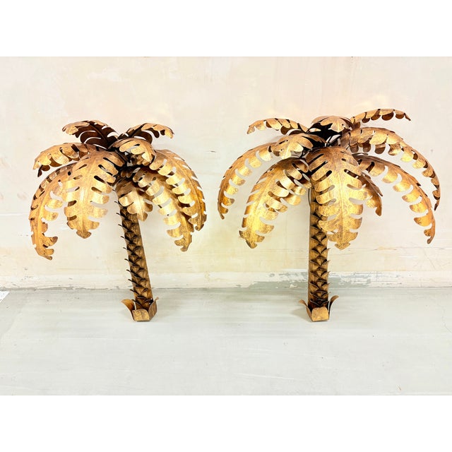 1970s Palm Tree Wall Sconces, 1970s, Set of 2 For Sale - Image 5 of 14
