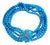 Natural Sleeping Beauty Turquoise Necklace Five-Strand and Diamond French Clasp For Sale