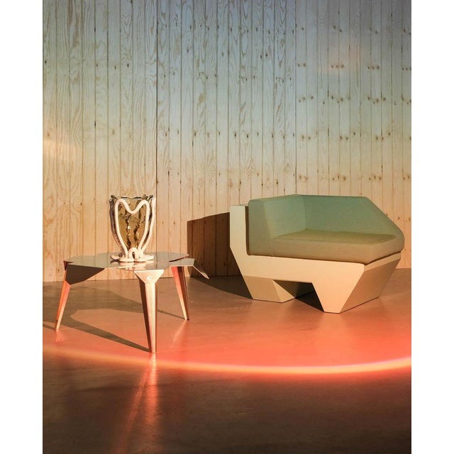 Not Yet Made - Made To Order Folded Leaf Table in Bent and Folded Stainless Steel by Jacob Egeberg For Sale - Image 5 of 8