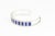Sterling Silver and Lapis Lazuli Inlay Cuff Bracelet A contemporary sterling silver cuff bracelet featuring a series of...