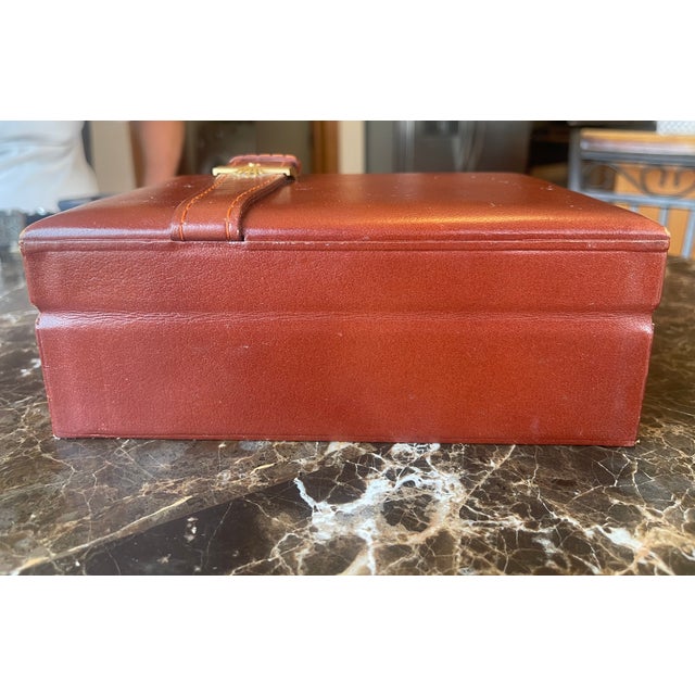 1970s Rolex Leather & Wood Box With Buckle For Sale - Image 5 of 13