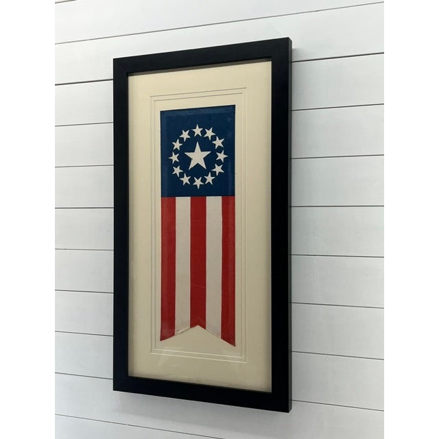 Antique 13 star American Flag Banner from 1876. Rare banner made fro and used at the Centennial held in Philadelphia in...