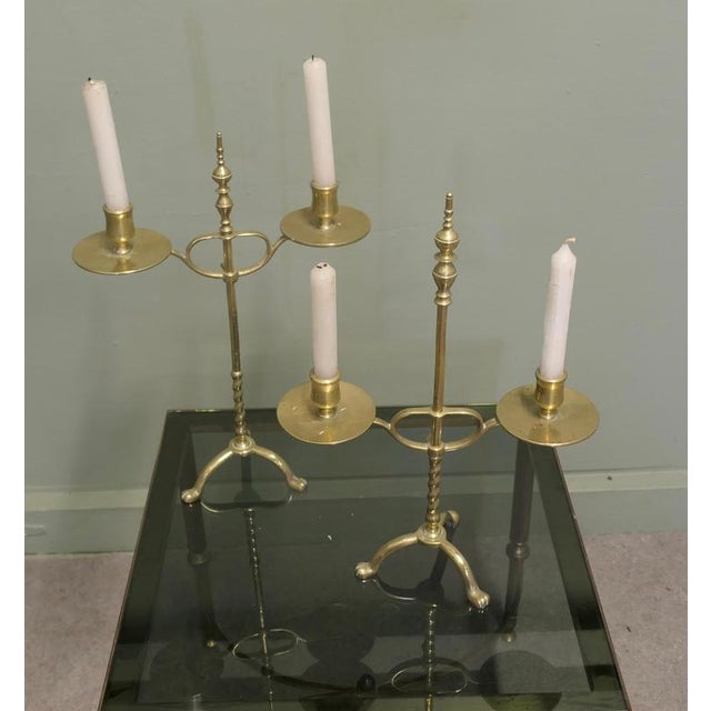 Late 19th Century A Arts and Crafts Adjustable Brass Students Lights, 1880, Set of 2 For Sale - Image 5 of 7