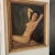 Paint 1900 German School Oil Painting on Board of a Reclining Female Nude, Framed and Signed For Sale - Image 7 of 10
