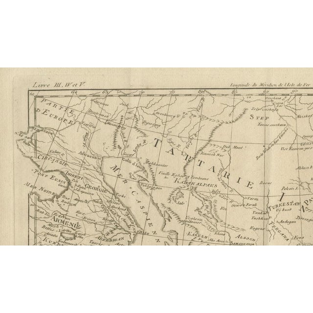 Paper Antique Map of Georgia and Tartary, 1780 For Sale - Image 7 of 11