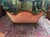 Peach Victorian Settee, Cameo Back Loveseat For Sale - Image 8 of 9