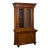 20th Century Danish Walnut Bookcase With Glass Upper Doors For Sale