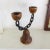 Spanish Chain and Wood Candle Holder Candelabra by Joaquin Ripoll For Sale - Image 10 of 12