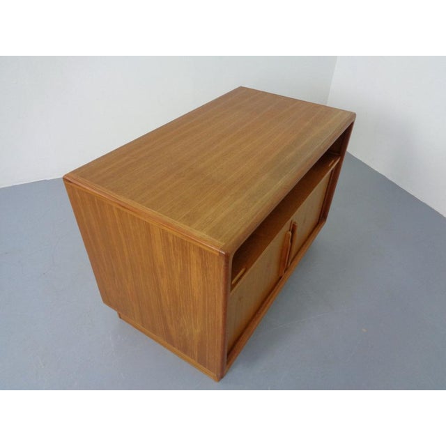 Small Teak Tambour Media Sideboard from Dyrlund, 1970s For Sale - Image 11 of 18