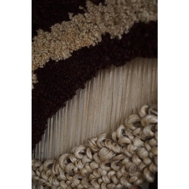 Vintage Handmade Bohemian Rug in Jute, India, Late 20th Century For Sale - Image 4 of 13