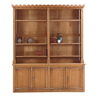 A French Gothic Style Two-Part Oak Cabinet, Circa 1900. For Sale