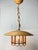 Wood Mid-Century Pencil Reed Rattan Bamboo Pendant Hanging Lamp, Italy, 1970s For Sale - Image 7 of 16