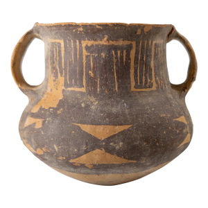 Neolithic Era Chinese Hand Painted Pottery Jug or Vase