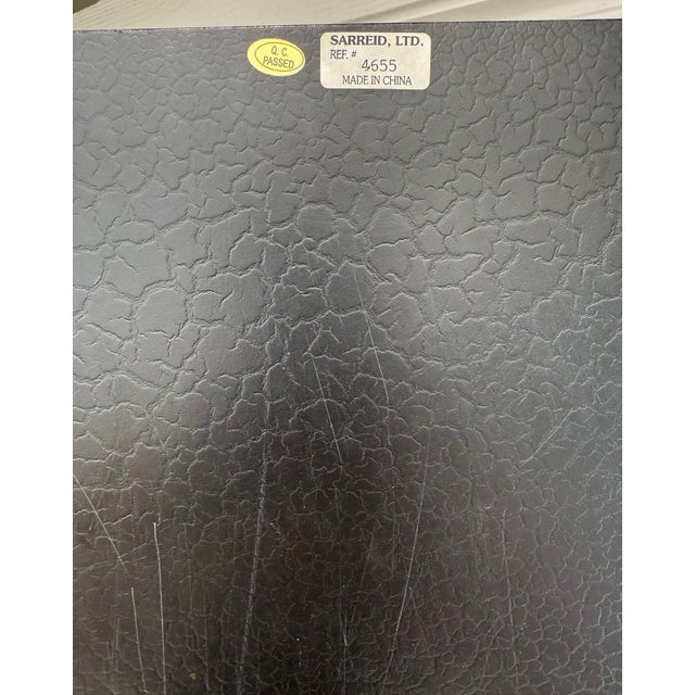 Trompe l'Oeil Leather Finish Library Scene Folding Floor Screen by Sarried Ltd. For Sale - Image 12 of 12