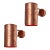 Large Hans-Agne Jakobsson C 627 'Rulle' Raw Copper Outdoor Sconces - a Pair For Sale
