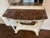 French Antique Marble Top Wall Console Table With Mirror - 19th C For Sale - Image 6 of 11