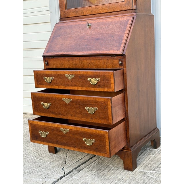 1980s Vintage Henredon 18th Century Portfolio Secretary Desk For Sale - Image 5 of 12