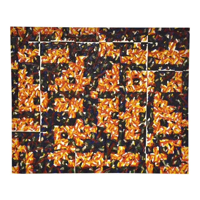 Hans Jorgen Henriksen Danish Abstract Painting For Sale