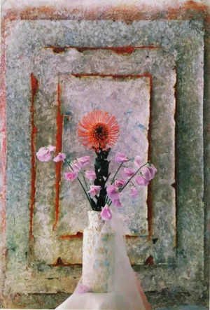 Walter W. Nelson Dye Transfer Photograph, Sweet Pea & Pincushion From Fleur Portfolio