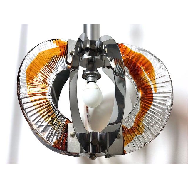 Metal Vintage Italian Pendant for Mazzega attributed to Carlo Nason, 1970s For Sale - Image 7 of 16