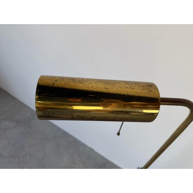 1970s 1970s Mid-Century Modern Koch & Lowy Style Adjustable Brass Floor Lamp For Sale - Image 5 of 12