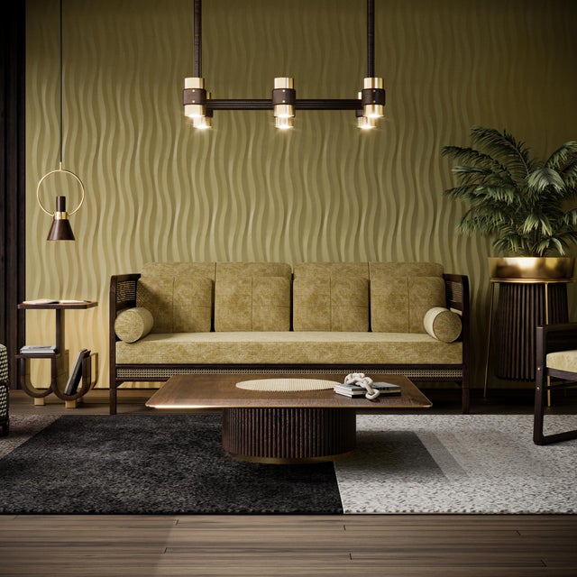 Contemporary Crockford Sofa by Wood Tailors Club For Sale - Image 3 of 16